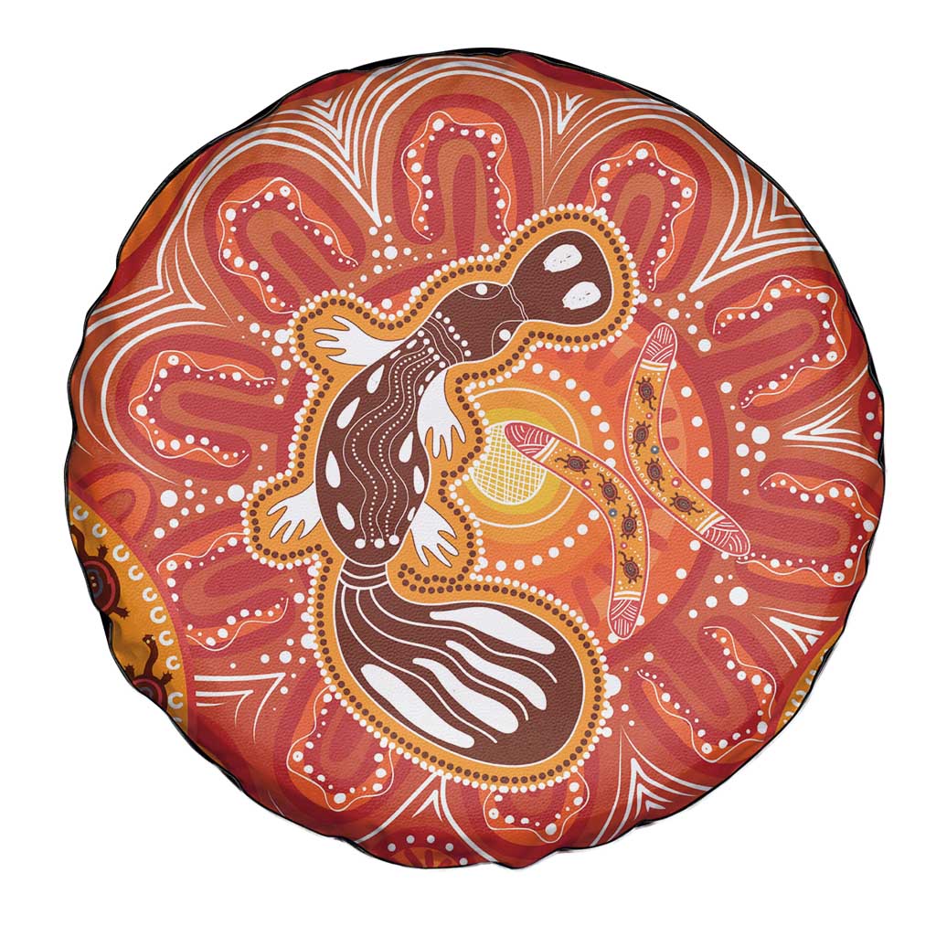 Aboriginal Goanna Art Spare Tire Cover Native Australian Animals