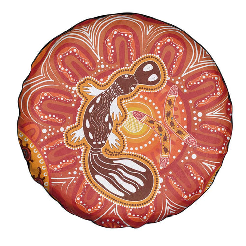 Aboriginal Goanna Art Spare Tire Cover Native Australian Animals