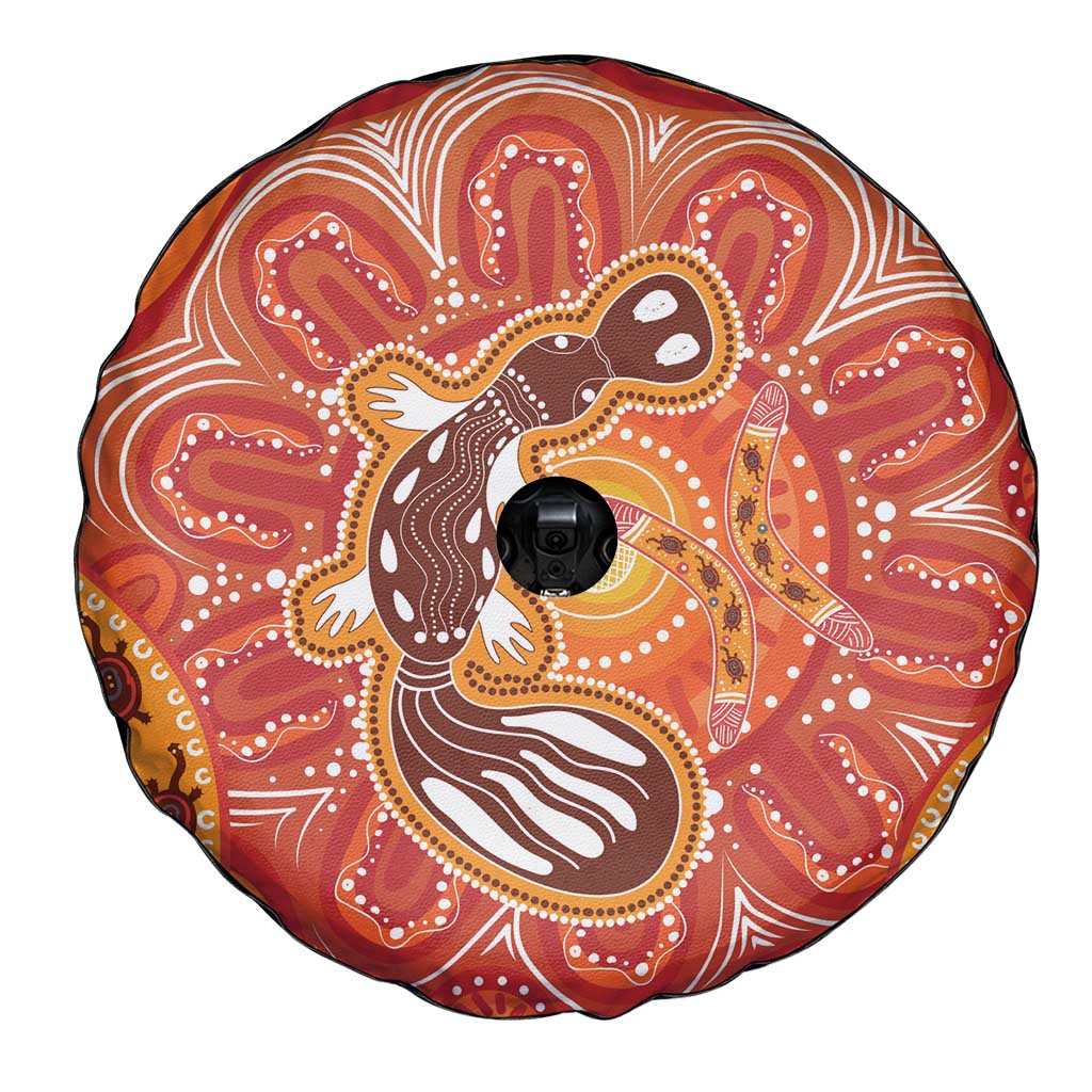 Aboriginal Goanna Art Spare Tire Cover Native Australian Animals