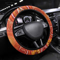 Aboriginal Goanna Art Steering Wheel Cover Native Australian Animals