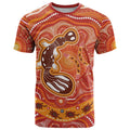 Aboriginal Goanna Art T Shirt Native Australian Animals