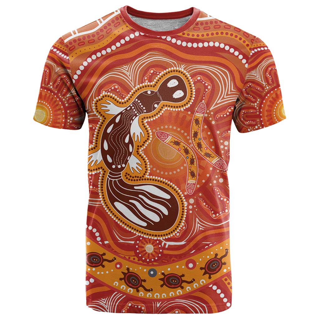 Aboriginal Goanna Art T Shirt Native Australian Animals