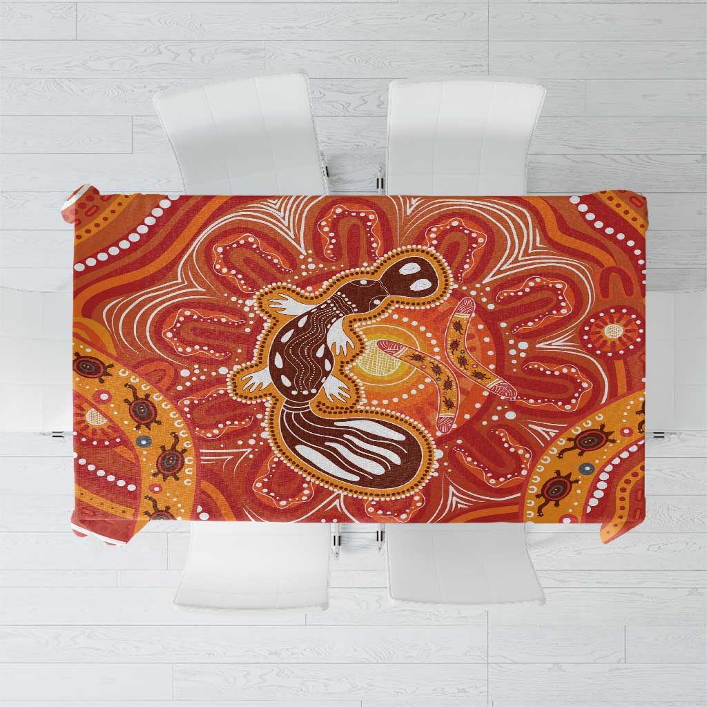Aboriginal Goanna Art Tablecloth Native Australian Animals