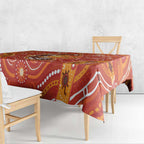 Aboriginal Goanna Art Tablecloth Native Australian Animals