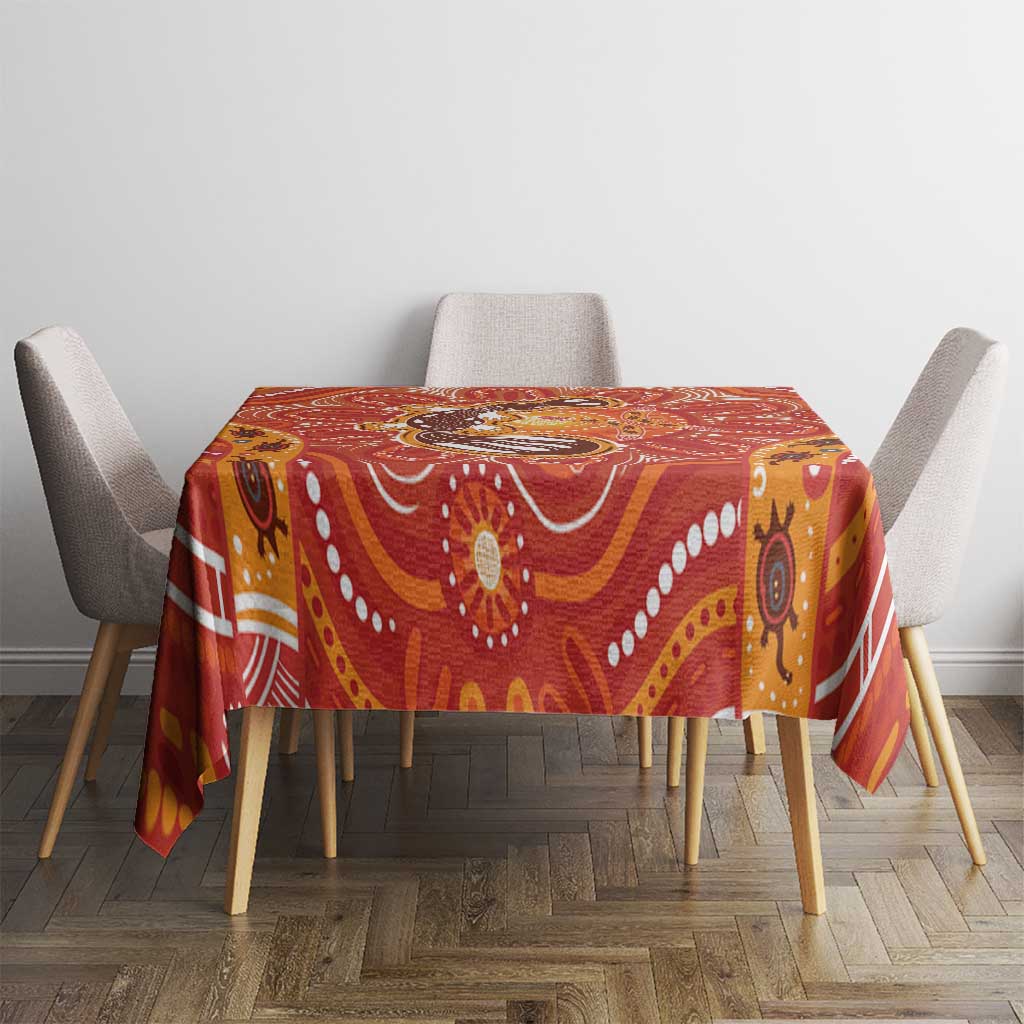 Aboriginal Goanna Art Tablecloth Native Australian Animals