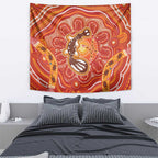 Aboriginal Goanna Art Tapestry Native Australian Animals