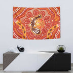 Aboriginal Goanna Art Tapestry Native Australian Animals