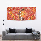Aboriginal Goanna Art Tapestry Native Australian Animals
