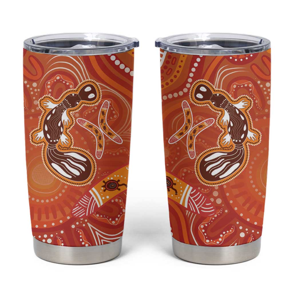 Aboriginal Goanna Art Tumbler Cup Native Australian Animals