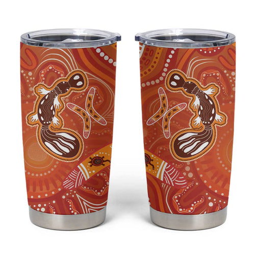 Aboriginal Goanna Art Tumbler Cup Native Australian Animals