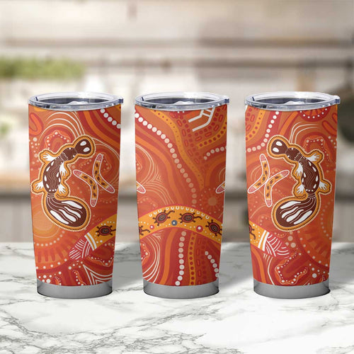 Aboriginal Goanna Art Tumbler Cup Native Australian Animals