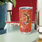 Aboriginal Goanna Art Tumbler Cup Native Australian Animals