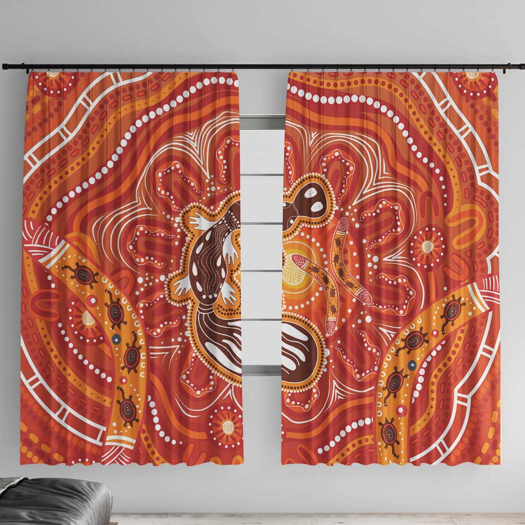 Aboriginal Goanna Art Window Curtain Native Australian Animals
