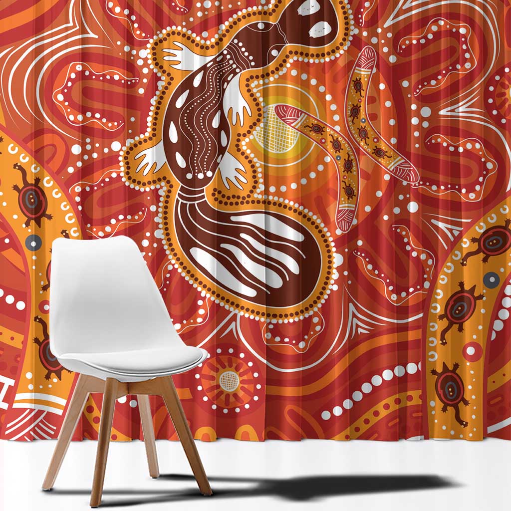 Aboriginal Goanna Art Window Curtain Native Australian Animals