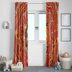 Aboriginal Goanna Art Window Curtain Native Australian Animals
