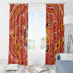 Aboriginal Goanna Art Window Curtain Native Australian Animals