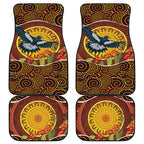 Aboriginal Magpies Dots Art Car Mats Native Australian Animals