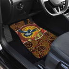 Aboriginal Magpies Dots Art Car Mats Native Australian Animals