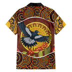 Aboriginal Magpies Dots Art Hawaiian Shirt Native Australian Animals