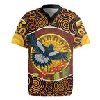 Aboriginal Magpies Dots Art Rugby Jersey Native Australian Animals