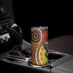 Aboriginal Magpies Dots Art Skinny Tumbler Native Australian Animals