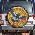 Aboriginal Magpies Dots Art Spare Tire Cover Native Australian Animals