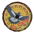Aboriginal Magpies Dots Art Spare Tire Cover Native Australian Animals