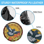 Aboriginal Magpies Dots Art Spare Tire Cover Native Australian Animals