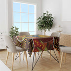 Aboriginal Magpies Dots Art Tablecloth Native Australian Animals