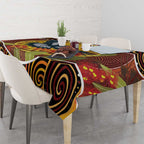 Aboriginal Magpies Dots Art Tablecloth Native Australian Animals