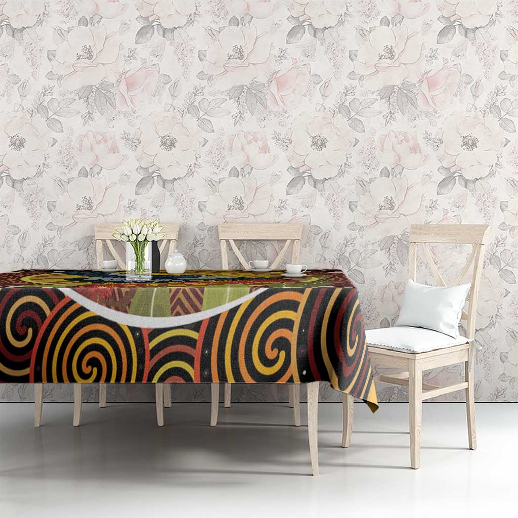Aboriginal Magpies Dots Art Tablecloth Native Australian Animals