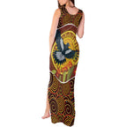 Aboriginal Magpies Dots Art Tank Maxi Dress Native Australian Animals