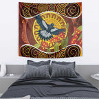 Aboriginal Magpies Dots Art Tapestry Native Australian Animals