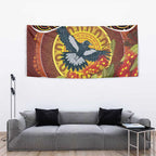 Aboriginal Magpies Dots Art Tapestry Native Australian Animals