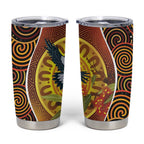Aboriginal Magpies Dots Art Tumbler Cup Native Australian Animals