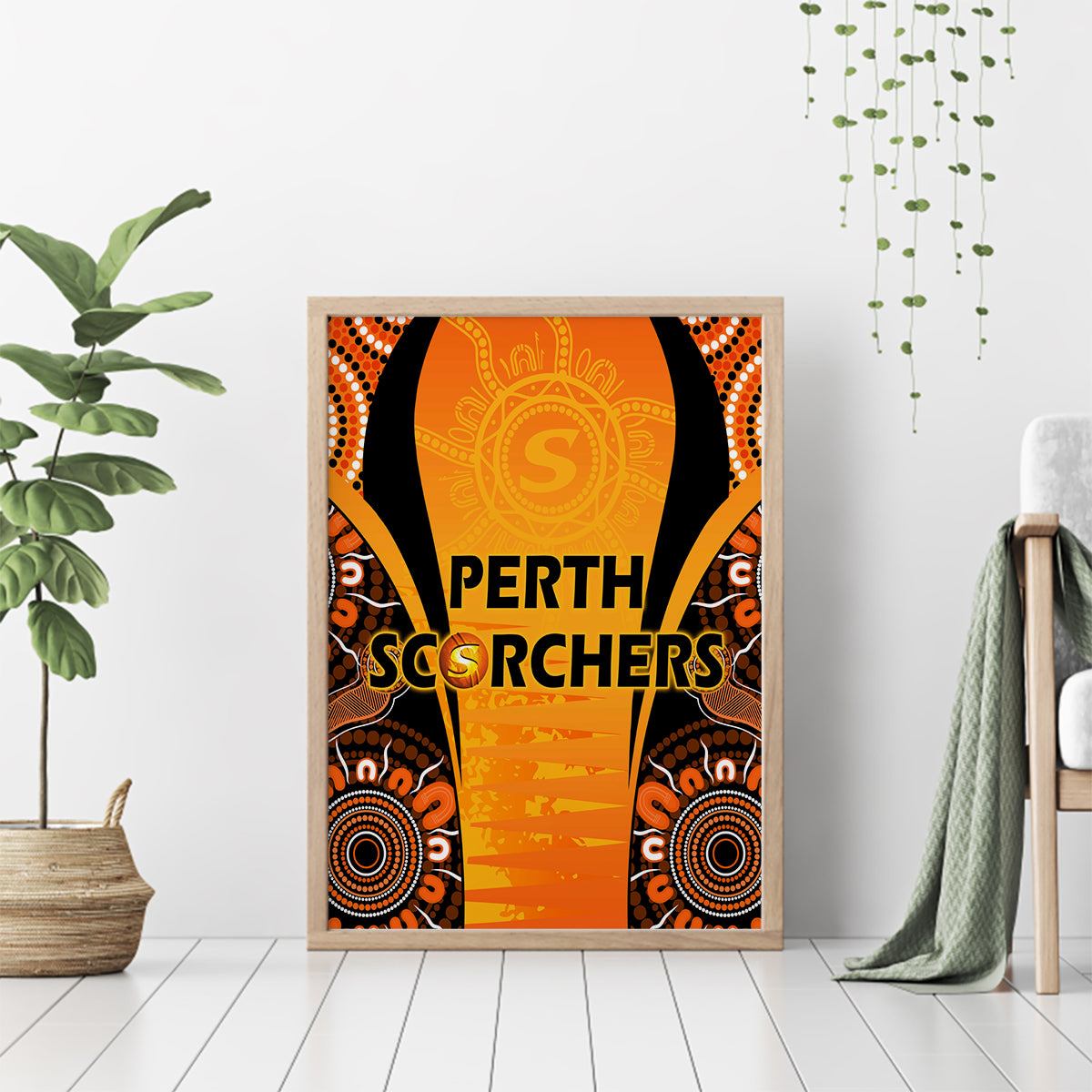 made-tough-scorchers-custom-canvas-wall-art-champions-bbl13-aboriginal-version