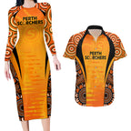 made-tough-scorchers-custom-couples-matching-long-sleeve-bodycon-dress-and-hawaiian-shirt-champions-bbl13-aboriginal-version