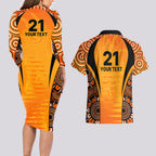 made-tough-scorchers-custom-couples-matching-long-sleeve-bodycon-dress-and-hawaiian-shirt-champions-bbl13-aboriginal-version