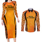 made-tough-scorchers-custom-couples-matching-long-sleeve-bodycon-dress-and-long-sleeve-button-shirt-champions-bbl13-aboriginal-version