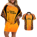 made-tough-scorchers-custom-couples-matching-off-shoulder-short-dress-and-hawaiian-shirt-champions-bbl13-aboriginal-version