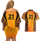 made-tough-scorchers-custom-couples-matching-off-shoulder-short-dress-and-hawaiian-shirt-champions-bbl13-aboriginal-version