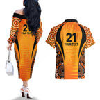 made-tough-scorchers-custom-couples-matching-off-the-shoulder-long-sleeve-dress-and-hawaiian-shirt-champions-bbl13-aboriginal-version