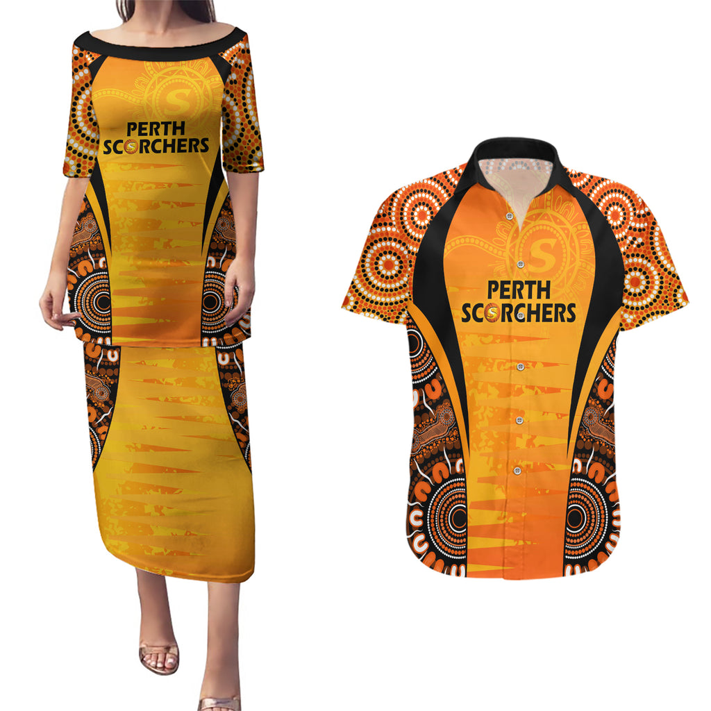 made-tough-scorchers-custom-couples-matching-puletasi-dress-and-hawaiian-shirt-champions-bbl13-aboriginal-version