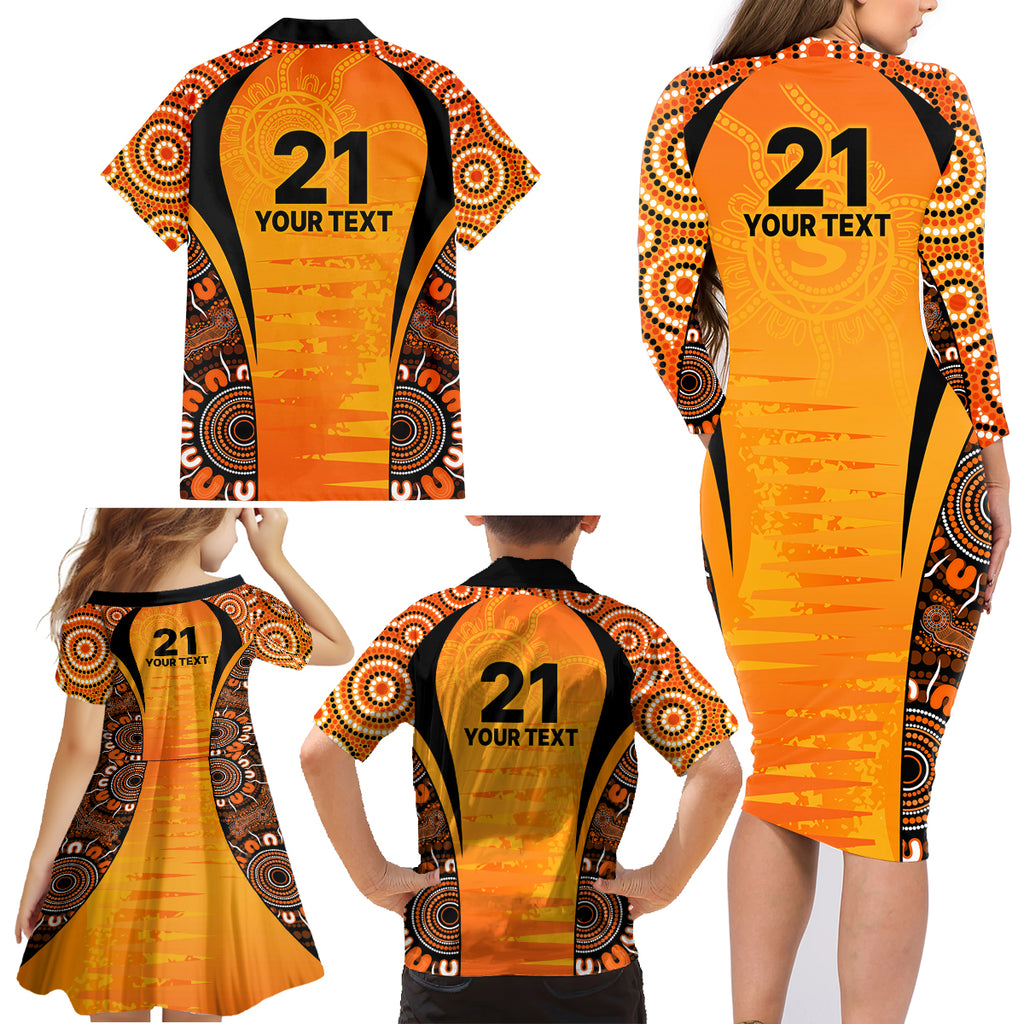 made-tough-scorchers-custom-family-matching-long-sleeve-bodycon-dress-and-hawaiian-shirt-champions-bbl13-aboriginal-version