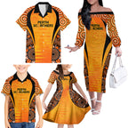 made-tough-scorchers-custom-family-matching-off-shoulder-long-sleeve-dress-and-hawaiian-shirt-champions-bbl13-aboriginal-version