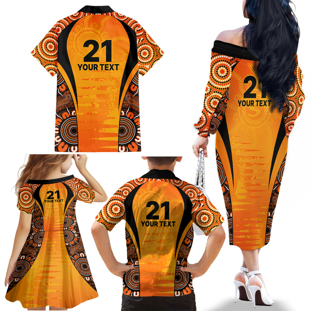 made-tough-scorchers-custom-family-matching-off-shoulder-long-sleeve-dress-and-hawaiian-shirt-champions-bbl13-aboriginal-version