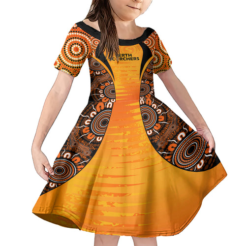 made-tough-scorchers-custom-family-matching-short-sleeve-bodycon-dress-and-hawaiian-shirt-champions-bbl13-aboriginal-version