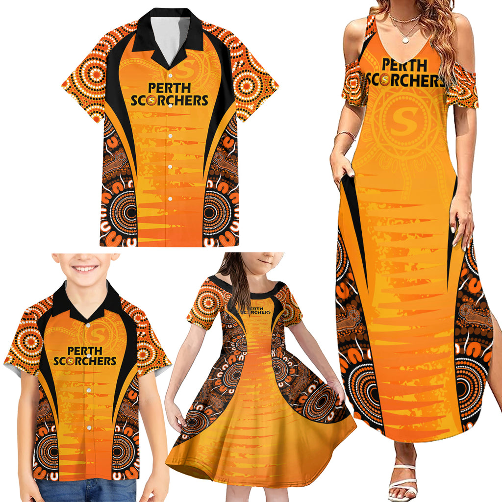 made-tough-scorchers-custom-family-matching-summer-maxi-dress-and-hawaiian-shirt-champions-bbl13-aboriginal-version