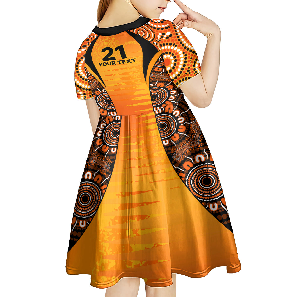 made-tough-scorchers-custom-kid-short-sleeve-dress-champions-bbl13-aboriginal-version