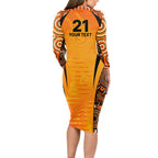 made-tough-scorchers-custom-long-sleeve-bodycon-dress-champions-bbl13-aboriginal-version